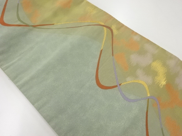 JAPANESE FUKURO OBI / WOVEN STREAM